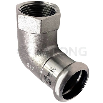 Угольник нерж AISI316L Дн15х1/2"х90гр Ру16 пресс/ВР Inoxpres RM 198102015
