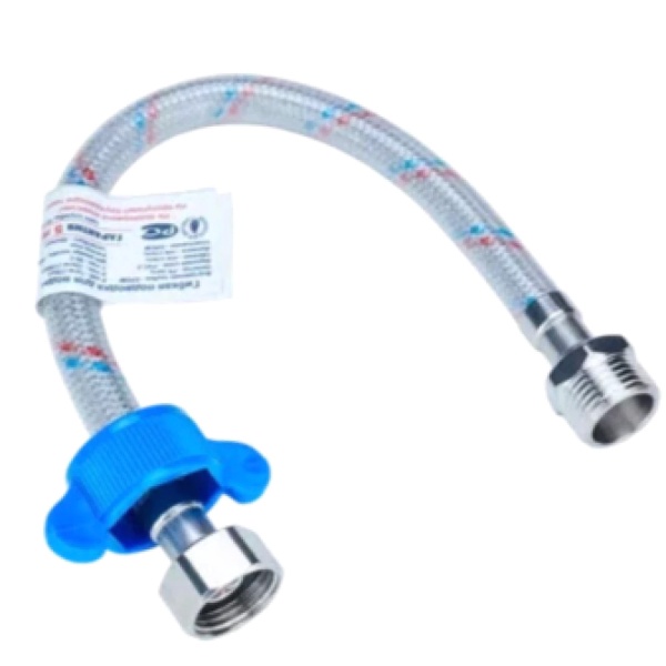 Подводка гибкая д/воды нейлон М1/2"-Н1/2" 0.8м нж/г dвн8 Подольск ГП002023
