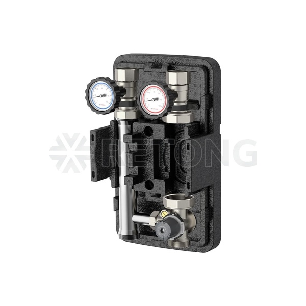 Насосная группа Varmega V-Flow DN25, с 3-ходовым клапаном, нержавеющая сталь, без насоса и привода