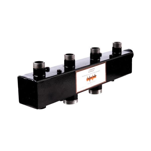 Коллектор д/котел 90кВт 1 1/2" вн/р 4к 1" н/р 125мм ASKON 25M/125/40/4