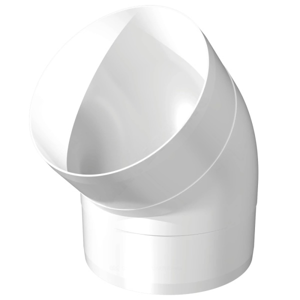 Колено круг 45гр пласт D125 Эра 12,5ККП 45