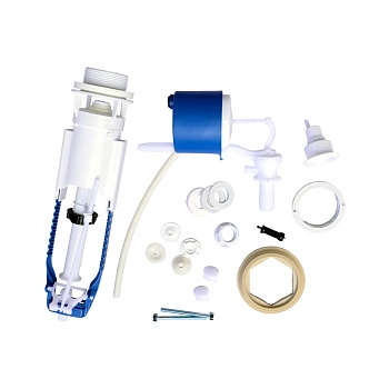 Арматура д/бачка набор 1/2" пл/ш б/под хр кноп 1реж Уклад А 105.56.14.3