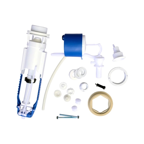 Арматура д/бачка набор 1/2" пл/ш б/под хр кноп 1реж Уклад А 105.56.14.3