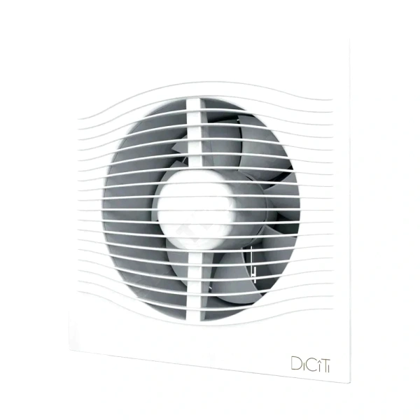 Вентилятор накладной пласт D125 обр клап бел DICITI SLIM 5C