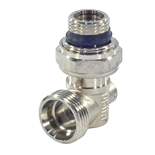 Узел нижнего подключения Varmega VM14201 3/4" НР-ВР, угловой, одинарный раздельный, для двухтрубных