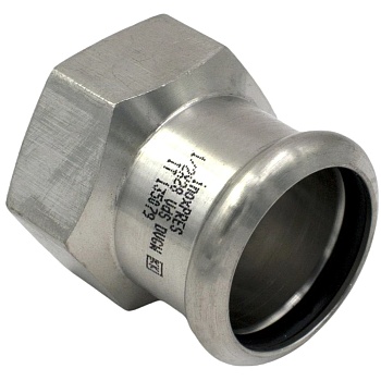 Муфта нерж AISI316L Дн28х3/4" Ру16 пресс/ВР Inoxpres RM 190304028