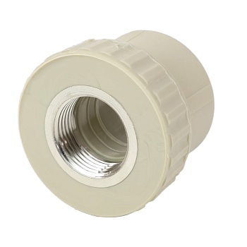 Муфта PP-R сер комб Дн25х1" ВР VALFEX 10129225Г