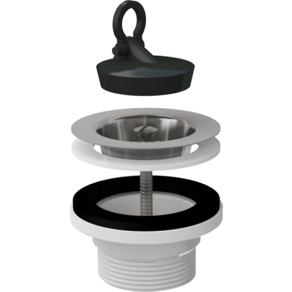 Выпуск мойки 1 1/2" с пробкой нерж/сетка Alca A33