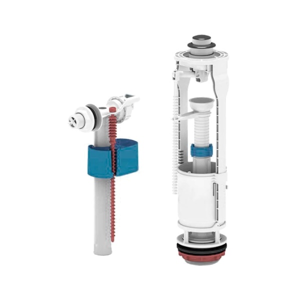 Арматура д/бачка набор 1/2" пл/ш б/под хр кноп 1реж АНИ Пласт Эконом WC6050M