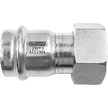 Муфта нерж AISI304 Дн15х1/2" пресс/нак/г FS145 SantechSystems