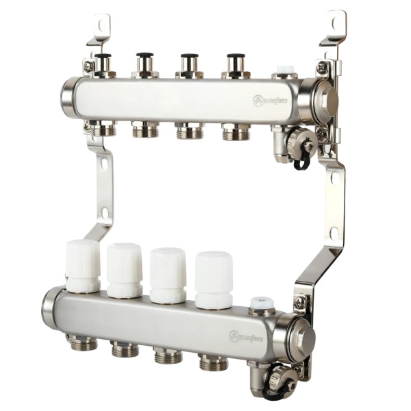 Группа коллект нерж баланс 1" м/м 8в 3/4" ЕК н/р в/к Aquasfera 9502-07