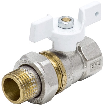 Кран шар лат 1107 Standard нк Ду20 Ру40 м/амер полн баб Aquasfera 1107-02 .