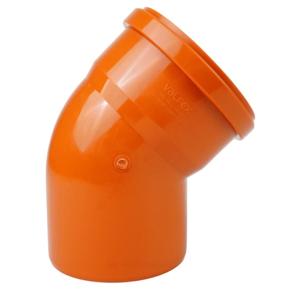 Отвод PP-B кор б/н Дн110х45гр в/к VALFEX 30102110