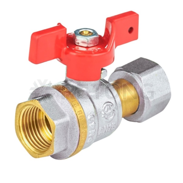 Кран шар лат 1022 Euro нк Ду20 Ру40 м/нак/г полн баб Aquasfera 1022-02