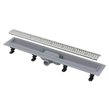 Лоток душев гор/вып комб/з Дн40 850х60 нж/реш мат Alca APZ10-850M.