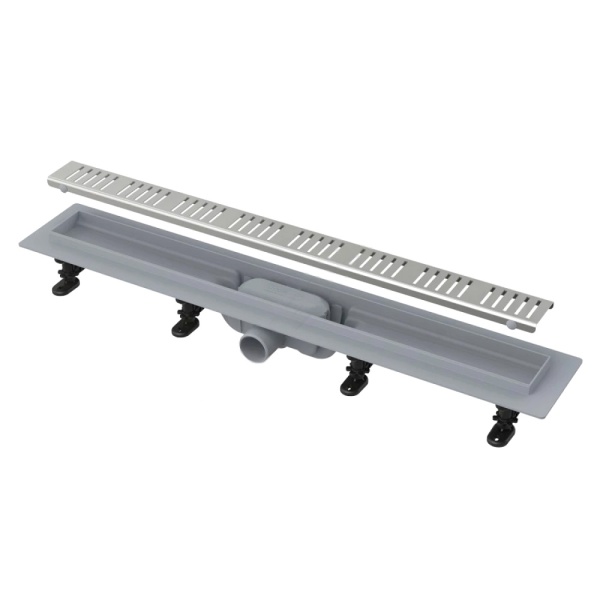 Лоток душев гор/вып комб/з Дн40 750х60 нж/реш мат Alca APZ10-750M