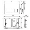 Кнопка д/инст Active пласт бел B01 Roca 8901170B0