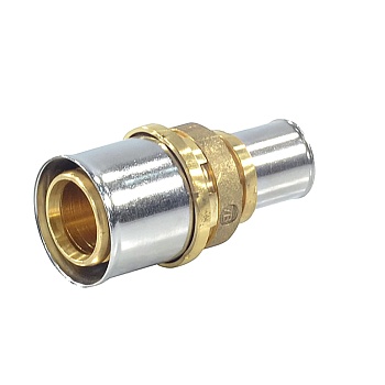 Муфта МП/PE-X пресс лат Дн20х16 перех Giacomini RM103Y010