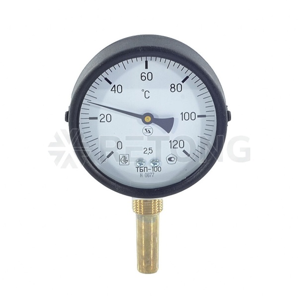 Термометр биметалл ТБП-Р 120С Дк100 L=100 G1/2" рад ЗТП Минск