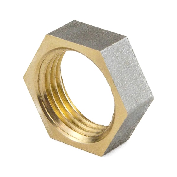 Контргайка лат Ду40 ВР никель ГОСТ 32585 Aquasfera 9020-05