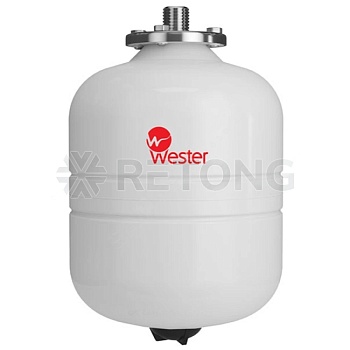 Бак мембранный д/ГВС и гелио 8л 12атм 3/4" НР бел WDV Premium Wester 0-14-0350