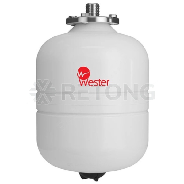 Бак мембранный д/ГВС и гелио 8л 12атм 3/4" НР бел WDV Premium Wester 0-14-0350