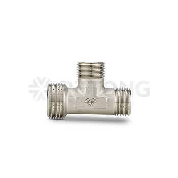 Тройник Varmega НР переходной 3/4" x 1/2" x 1/2", никелированный