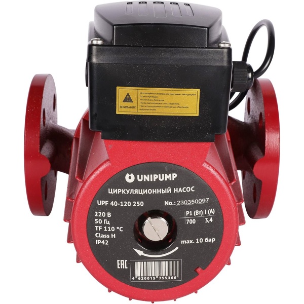 Насос циркул UPF 40-120 250 PN10 230В Unipump 16515