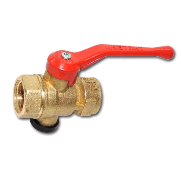 Кран д/ман шар лат 11Б27п11 G1/2"-М20х1,5 Ру16 м/м рук Цветлит ZW10023