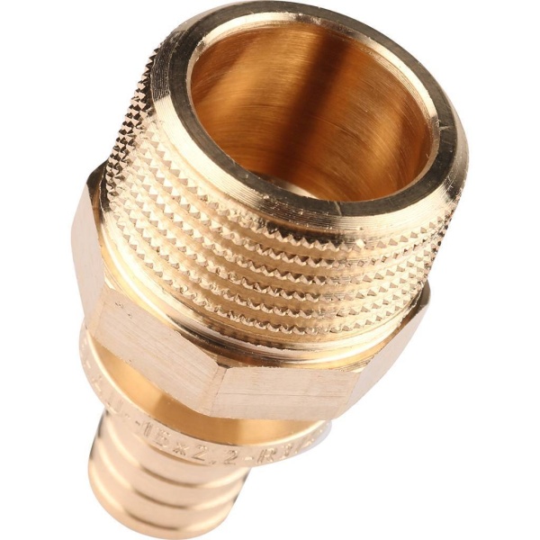 Муфта PE-X бр аксиал Дн16х3/4" НР RAUTITAN RX+ Rehau 14563121001