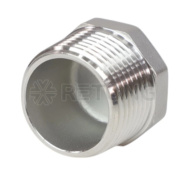 Заглушка нерж SS304 Ду15 (1/2") НР Benarmo
