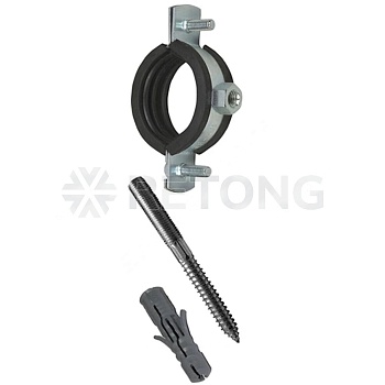 Хомут ст оц рез/пр М8 (38-44)мм (1 1/4")±2мм в/к