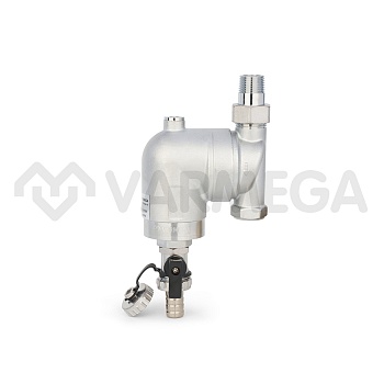 Cетчатый промывной поворотный фильтр Varmega VM21801, 1/2" ВР с разъемным соединением, хромированный