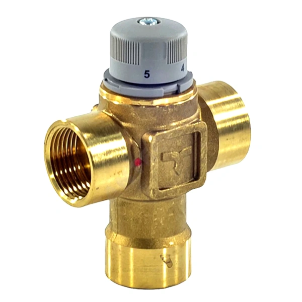 Клапан смес т/стат лат Ду25 Ру10 м/м Kvs3 30-60C Icma 90149AF05