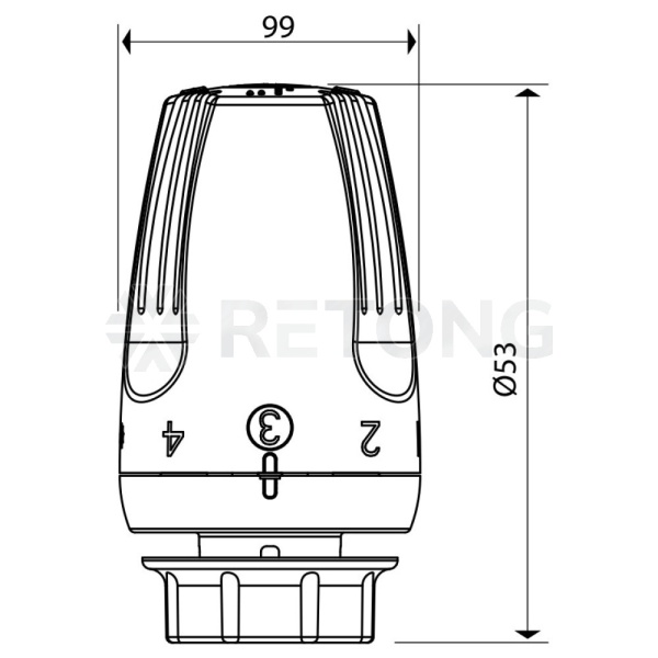 Элемент терм жид/нап М30 8-32C Giacomini R468HX001