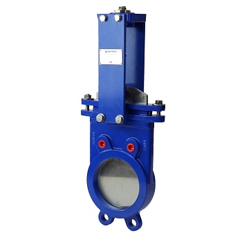 Задвижка шибер чуг м/фл Ду400 Ру10 2/ст п/эл NBR 1121A Benarmo