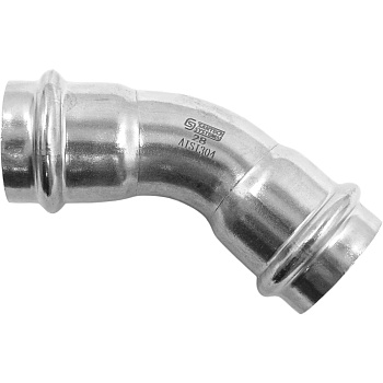 Отвод нерж AISI304 Дн42х45гр пресс FS101 SantechSystems