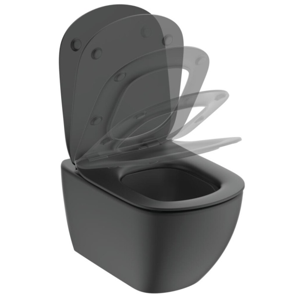 Сиденье д/унит TESI дюр микр черн Ideal Standard T3529V3