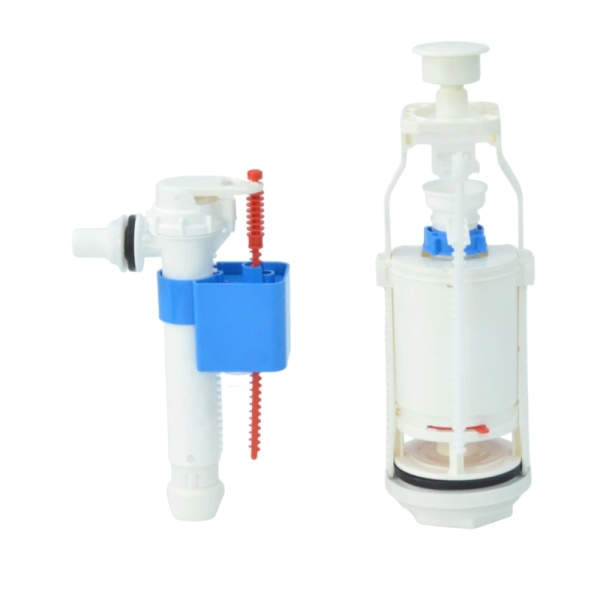 Арматура д/бачка набор 1/2" пл/ш б/под бел кноп 1реж АНИ Пласт WC8010