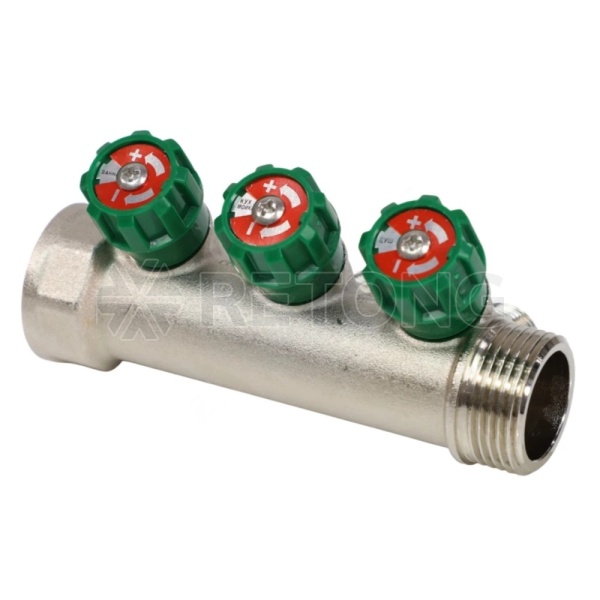 Коллектор лат клап рег 1" м/р 3в 1/2" ПУ н/р 36мм M210 SantechSystems