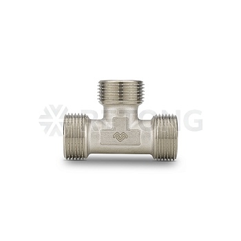 Тройник Varmega НР равносторонний 1/2", никелированный