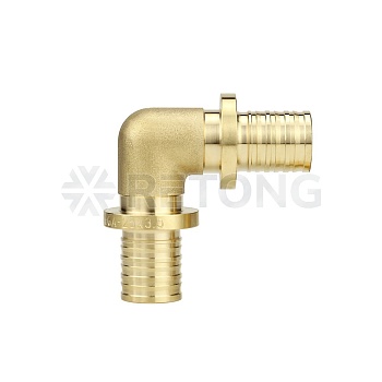 Угольник (угол) 90° равносторонний Varmega Slide-fit VM50811, 16 мм, аксиальный, латунь