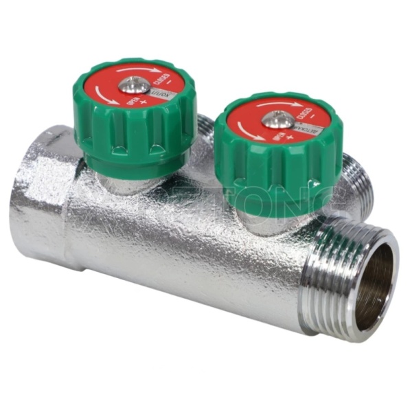 Коллектор лат клап рег 1" м/р 2в 3/4" ЕК н/р 45мм M111 SantechSystems