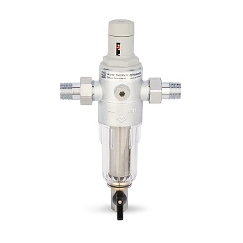 Комбинированный промывной фильтр Varmega VM22801, 1/2" НР, для холодной воды, с редуктором давления