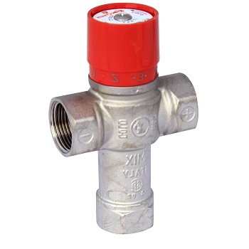 Клапан смес т/стат лат Ду25 Ру16 м/м Kvs2.2 38-60C Giacomini R156X005