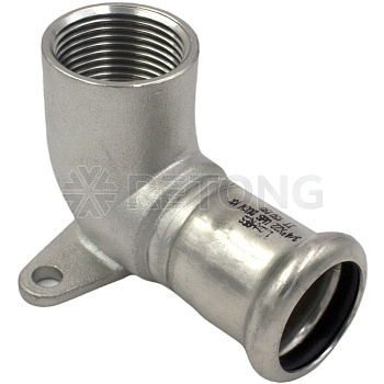 Водорозетка нерж AISI316L Дн18х1/2" Ру16 пресс/ВР Inoxpres RM 185102018