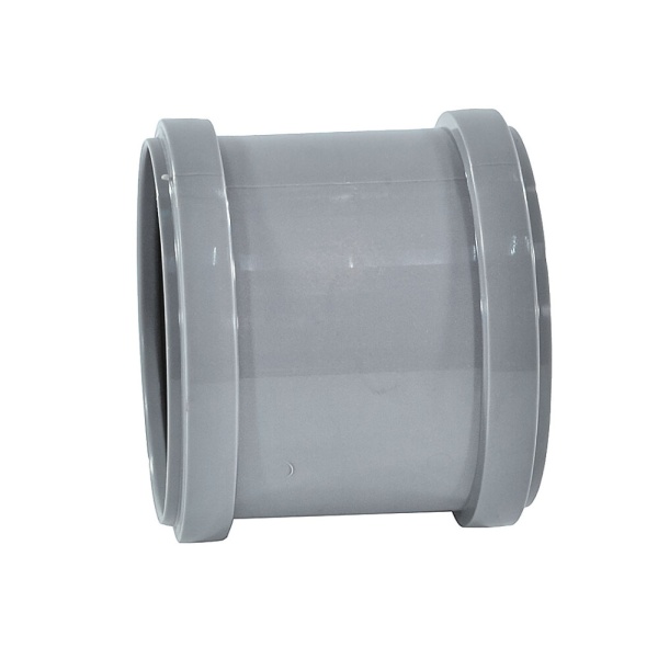 Труба PP-H сер б/н Дн50х1,8 L=0,25м в/к РосТурПласт 37640