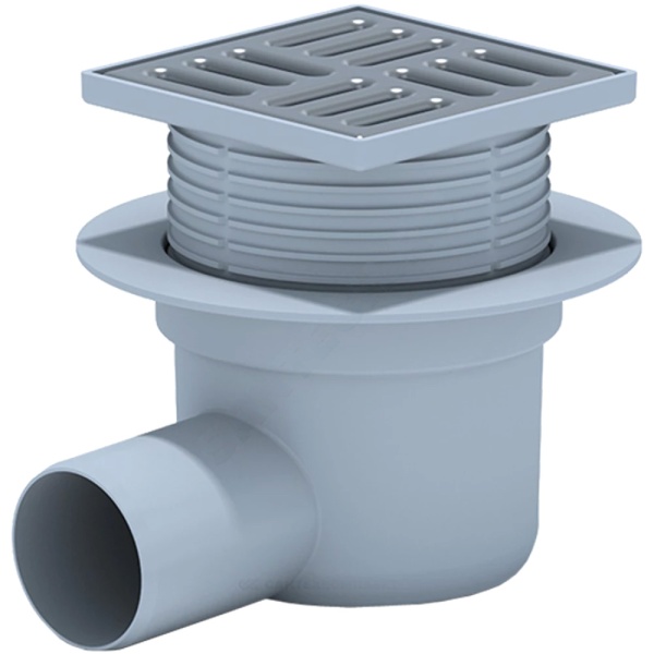 Трап рег гор/вып сух/затв Дн50 нерж/реш 120х120 АНИ Пласт TQ5614