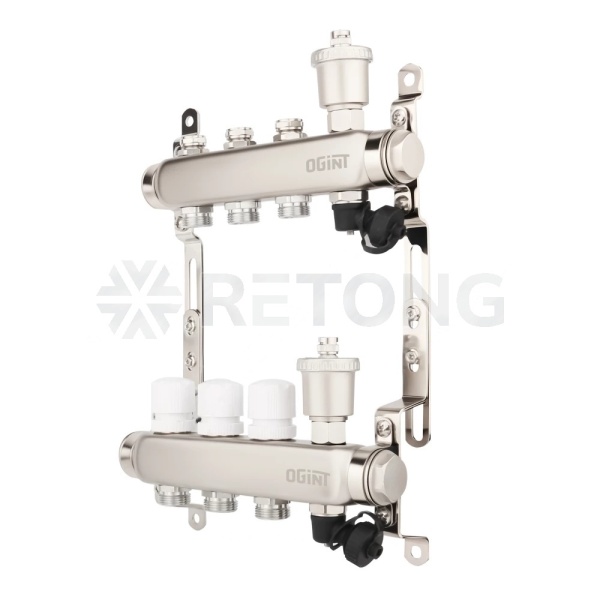 Группа коллект нерж 1" м/м 3в 3/4" ЕК н/р в/к Ogint 9506-02