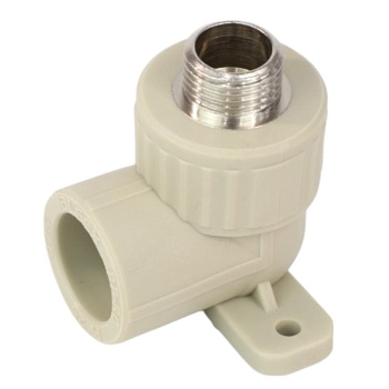 Угольник PP-R сер комб Дн20х1/2" НР с креплением VALFEX 10121020Г